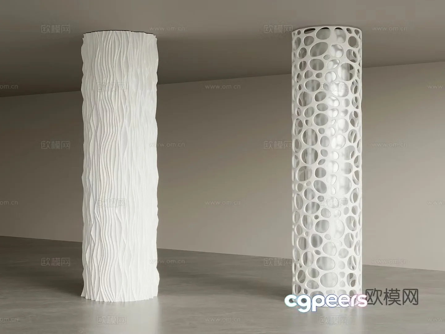 Column Modern shaped column Decorative column 3D model