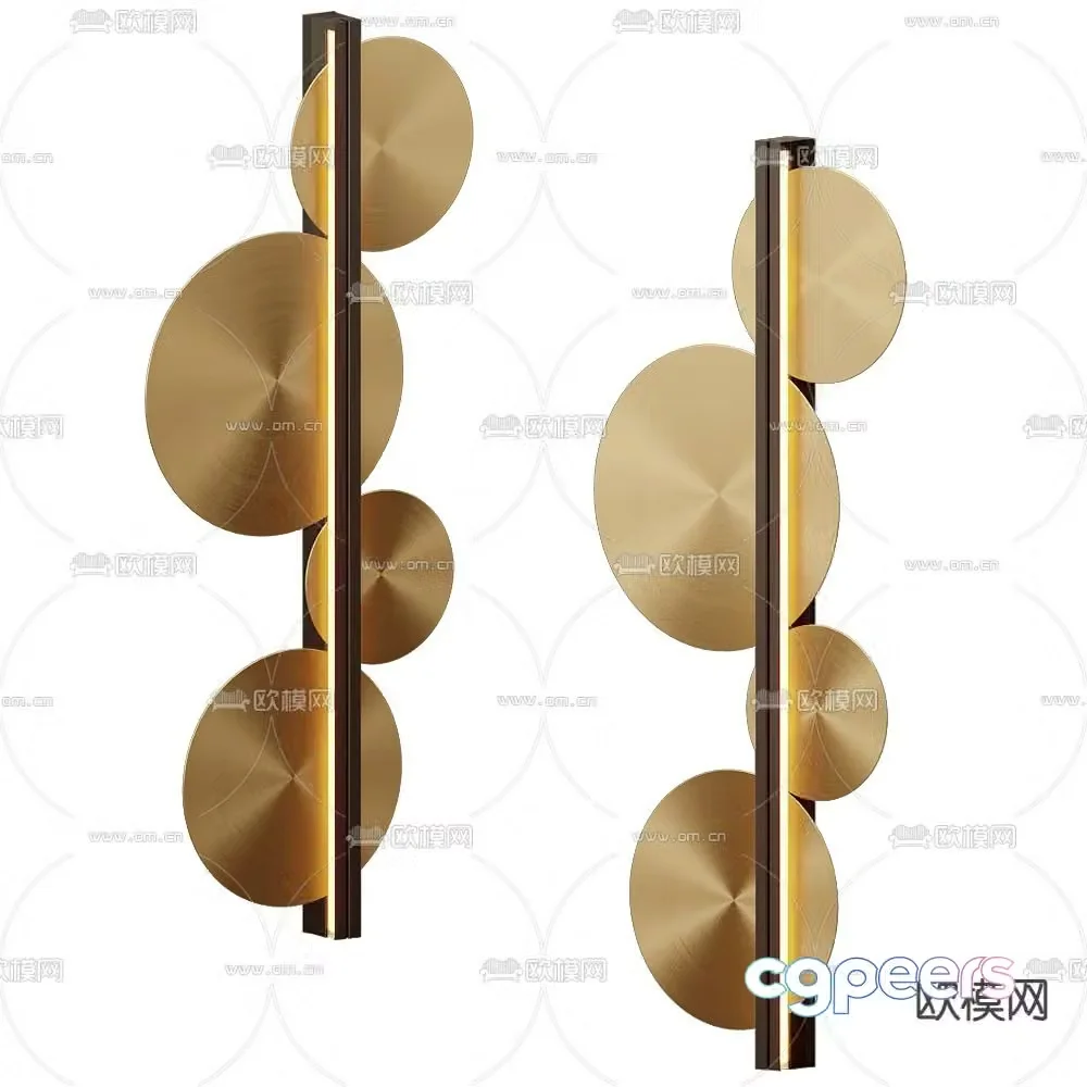 CVL Light Luxury Wall Light 3D Model