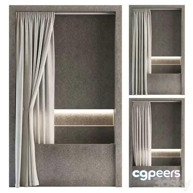 3ds Max Free – Bath curtain