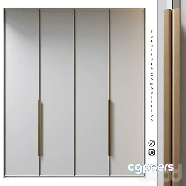 3ds Max Free – Furniture composition 410