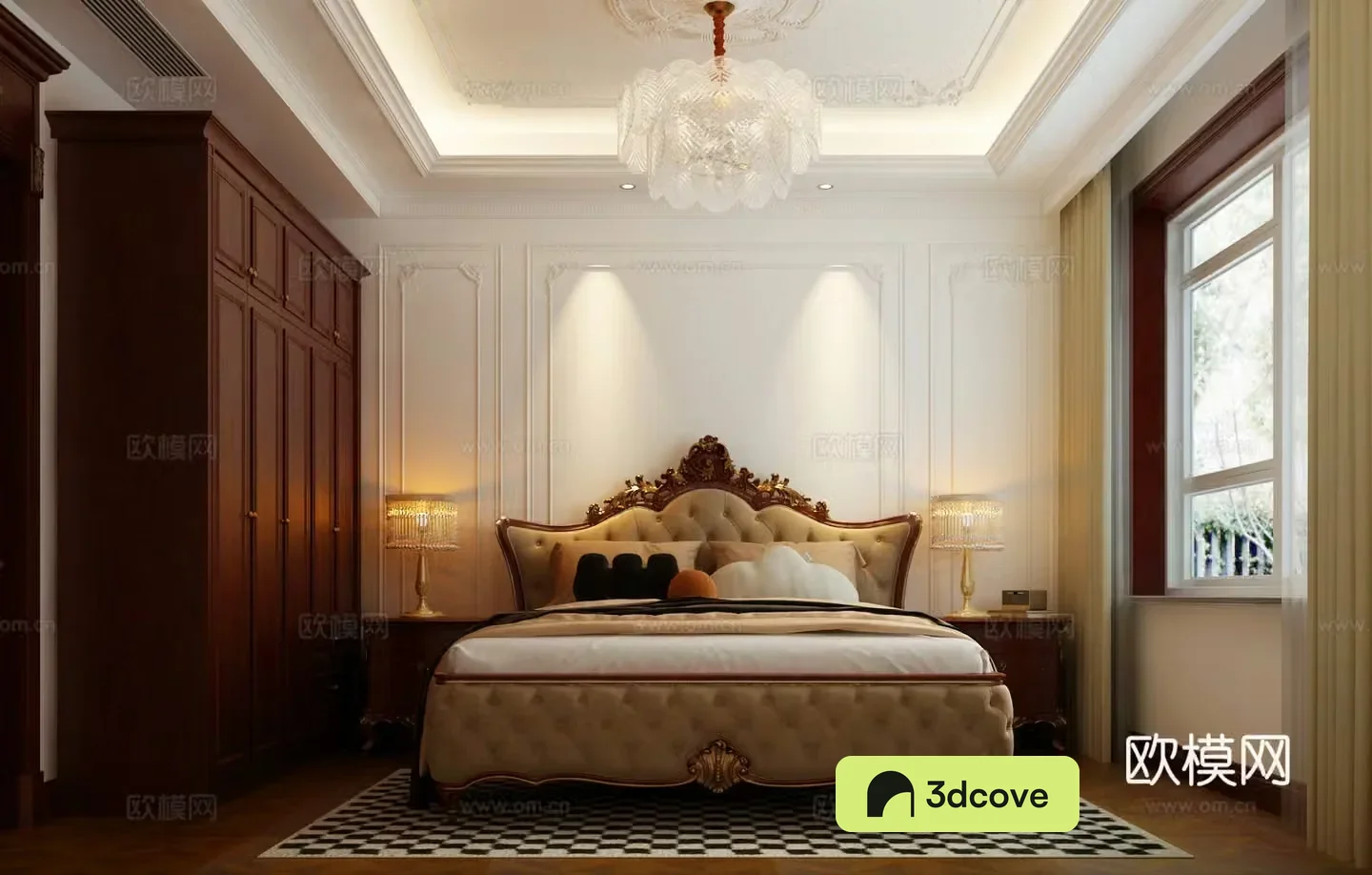 European classical bedroom master bedroom