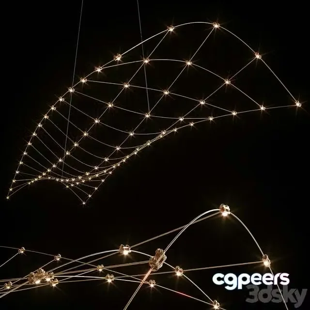 3ds Max Free – Rosetta Quasar Lampada a Sospensione