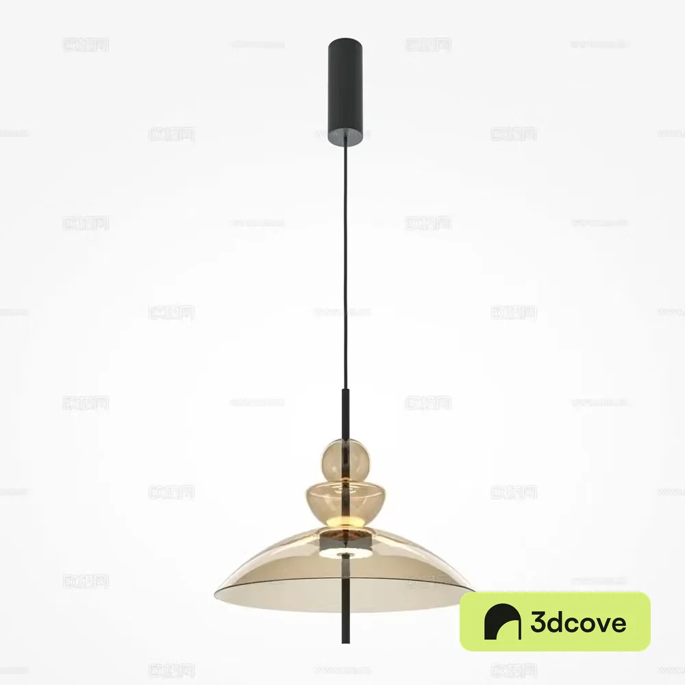 Modern glass chandelier