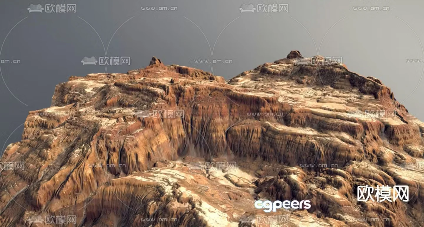 rocky landscape mountain 3d model