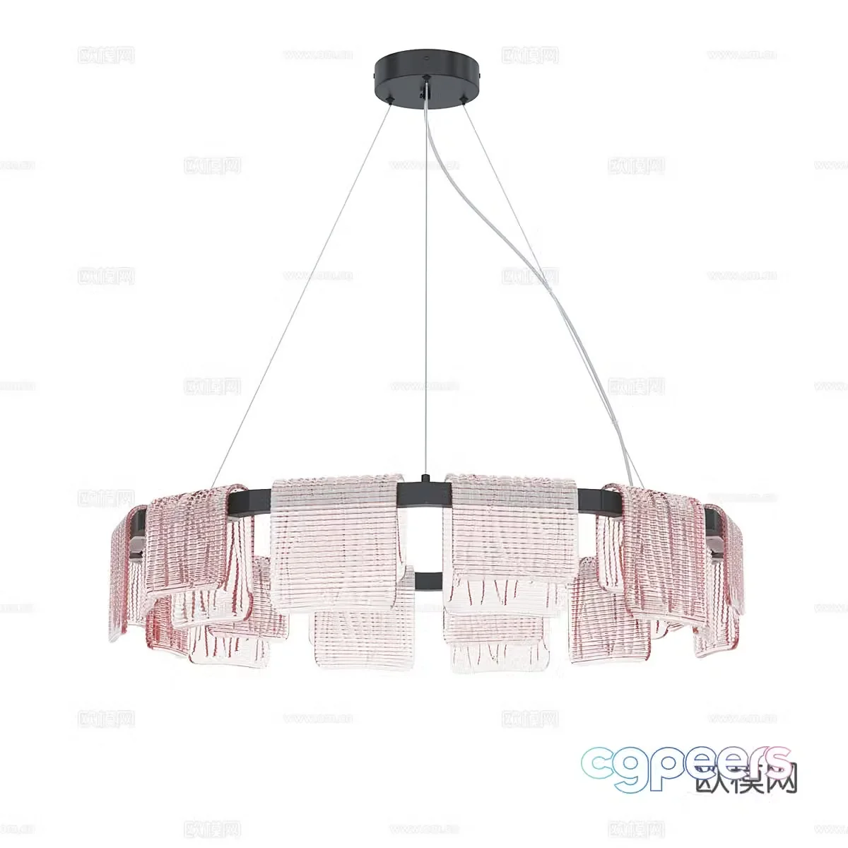 Modern simple chandelier chandelier simple chandelier living room chandelier decorative chandelier 3d model