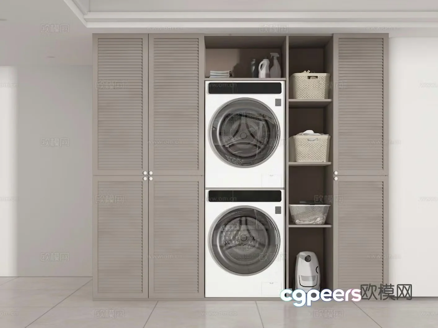 Washing cabinet 3d model