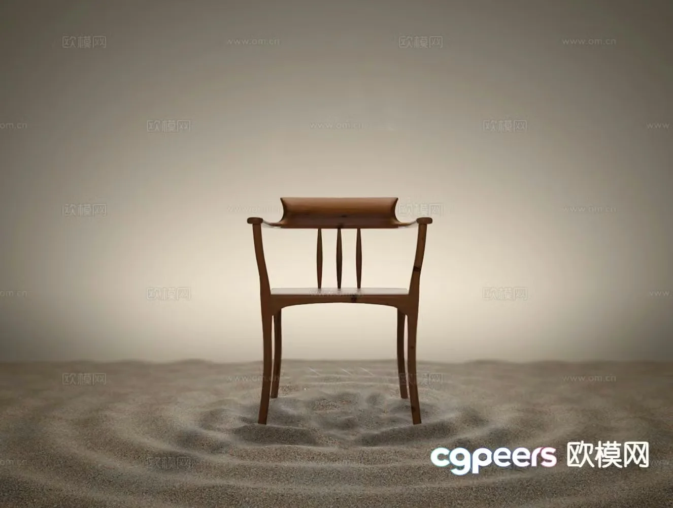 New Chinese style leisure chair chair armchair tea chair 3d model