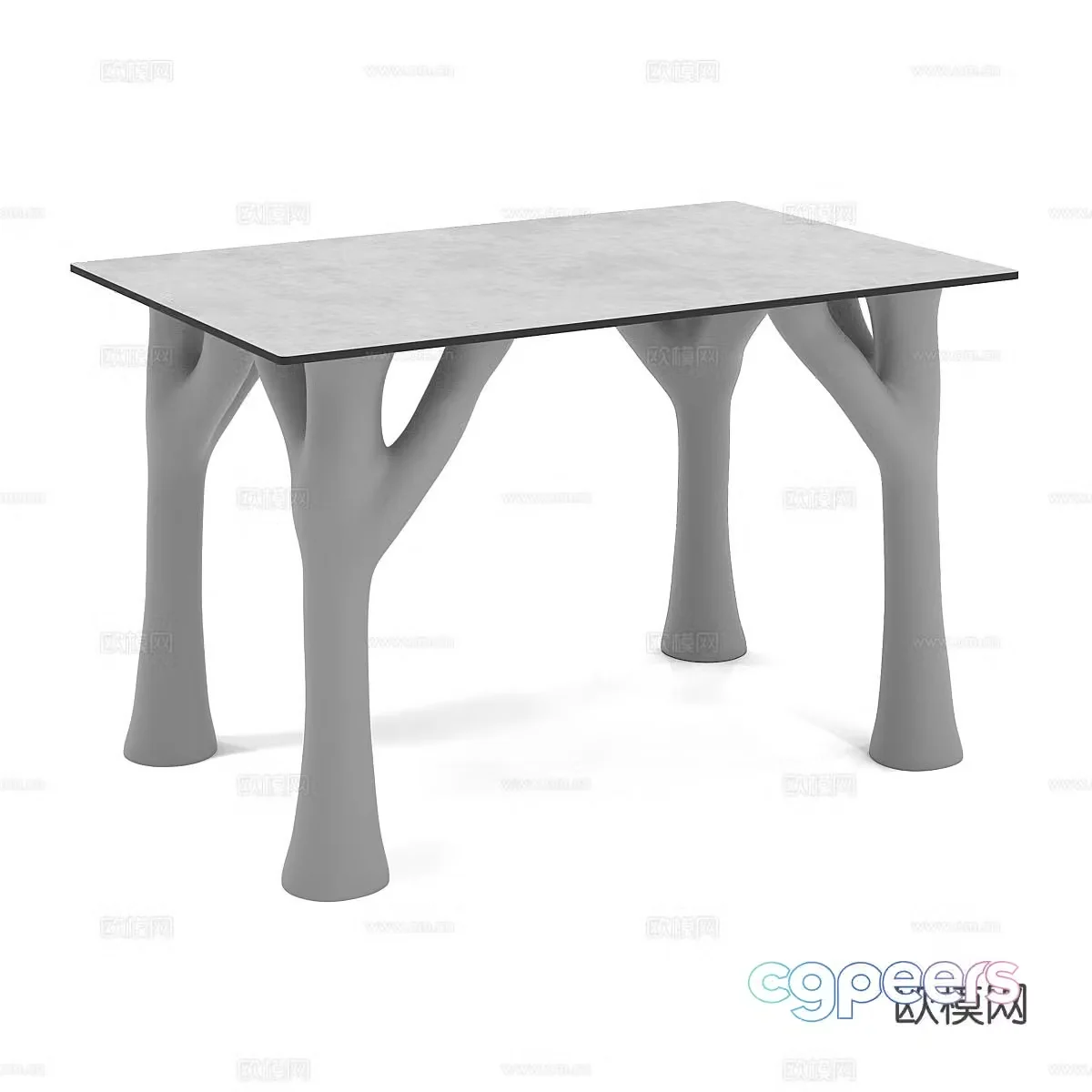 Simple coffee table abstract coffee table 3d model