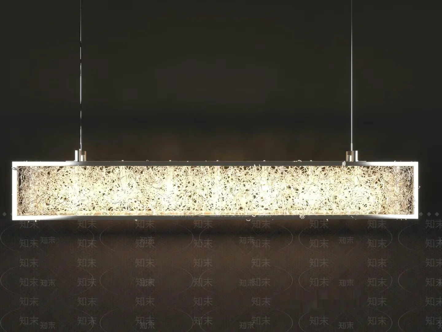 Gold Light Fixture 3D Model – 1289 – VRAY Render