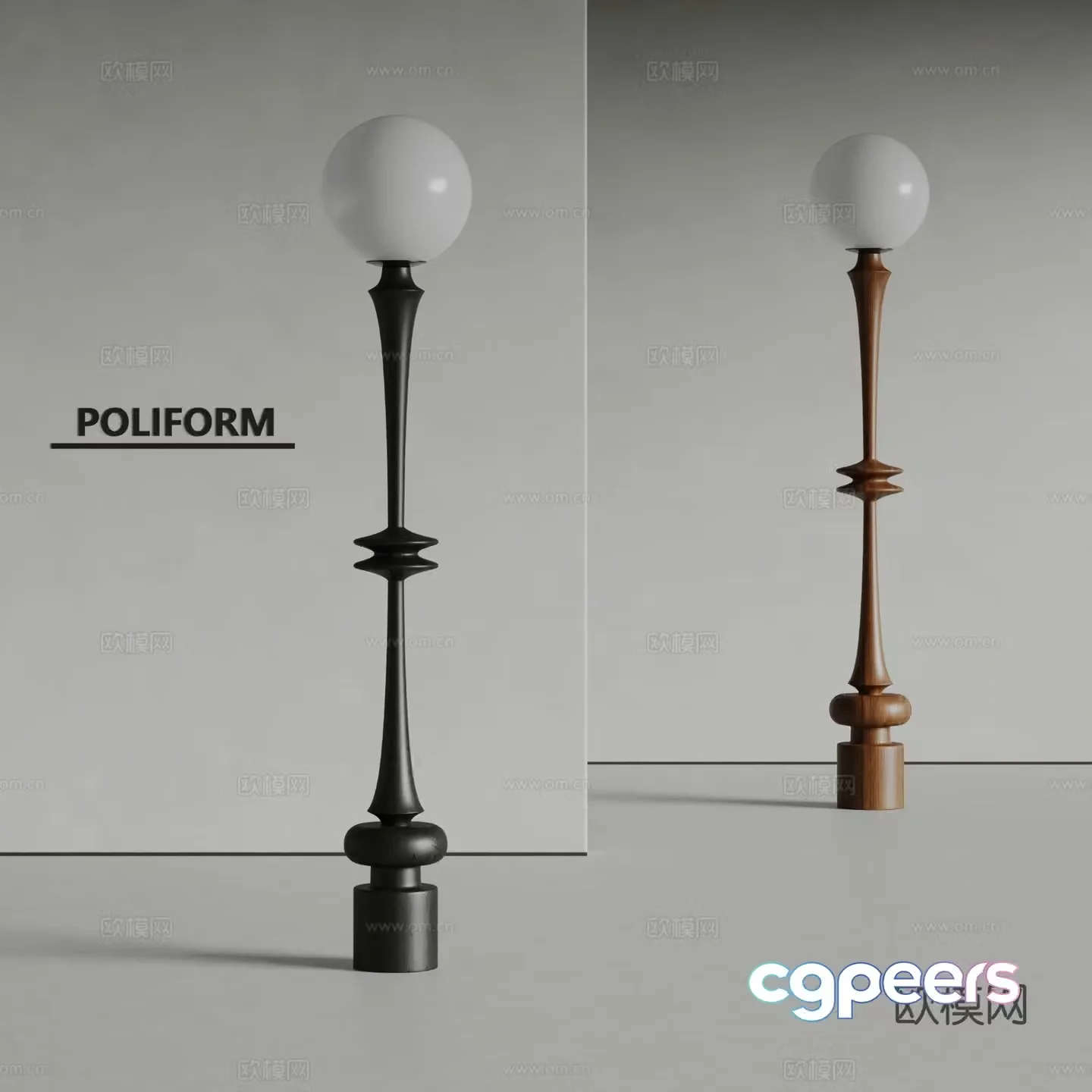poliform floor lamp 3d model