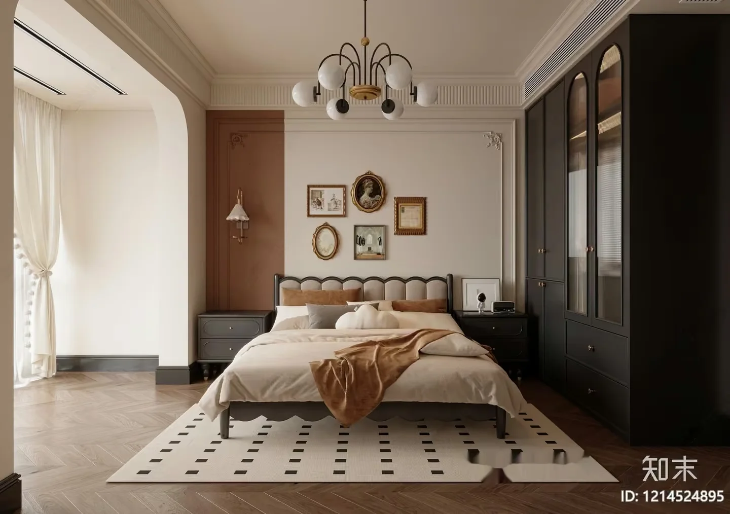 Cozy Bedroom 3D Model – 11067 – VRAY Render