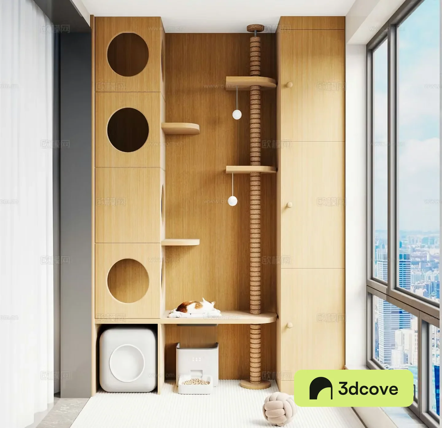 Pet Balcony Pet Supplies Cat Climbing Cabinet Cat Climbing Frame