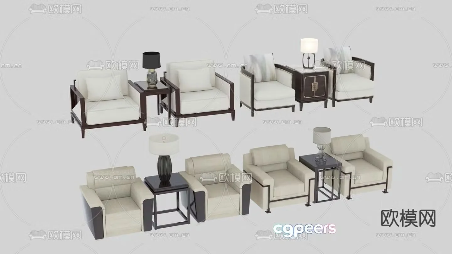 Office sofa VIP sofa 3d model