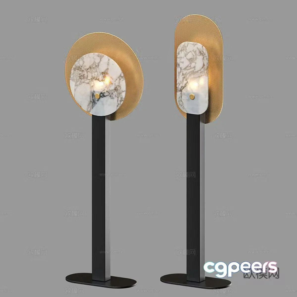 Modern floor lamp 3d model