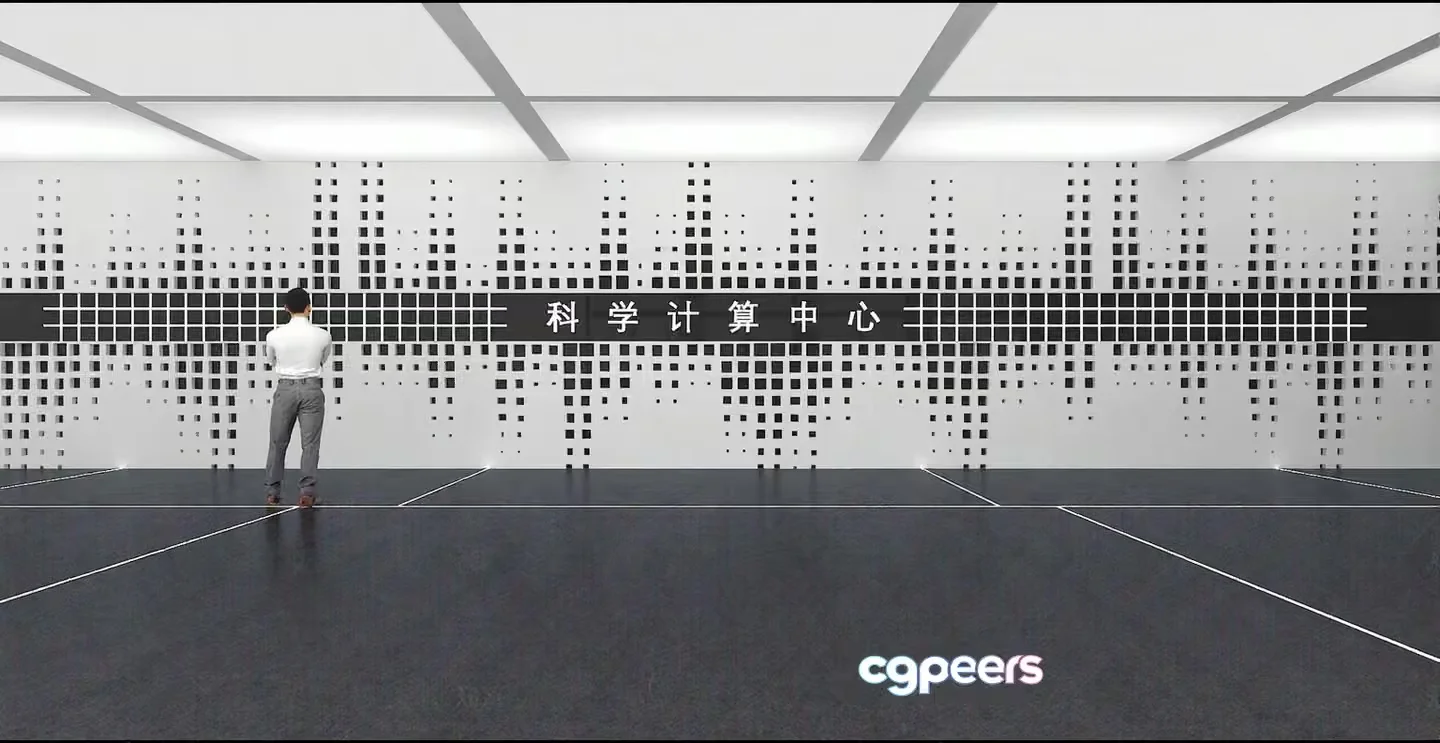 The Main Subject Is A Man Standing In Front Of A Wall With Chinese Characters 3D Model – 16708 – VRAY Render
