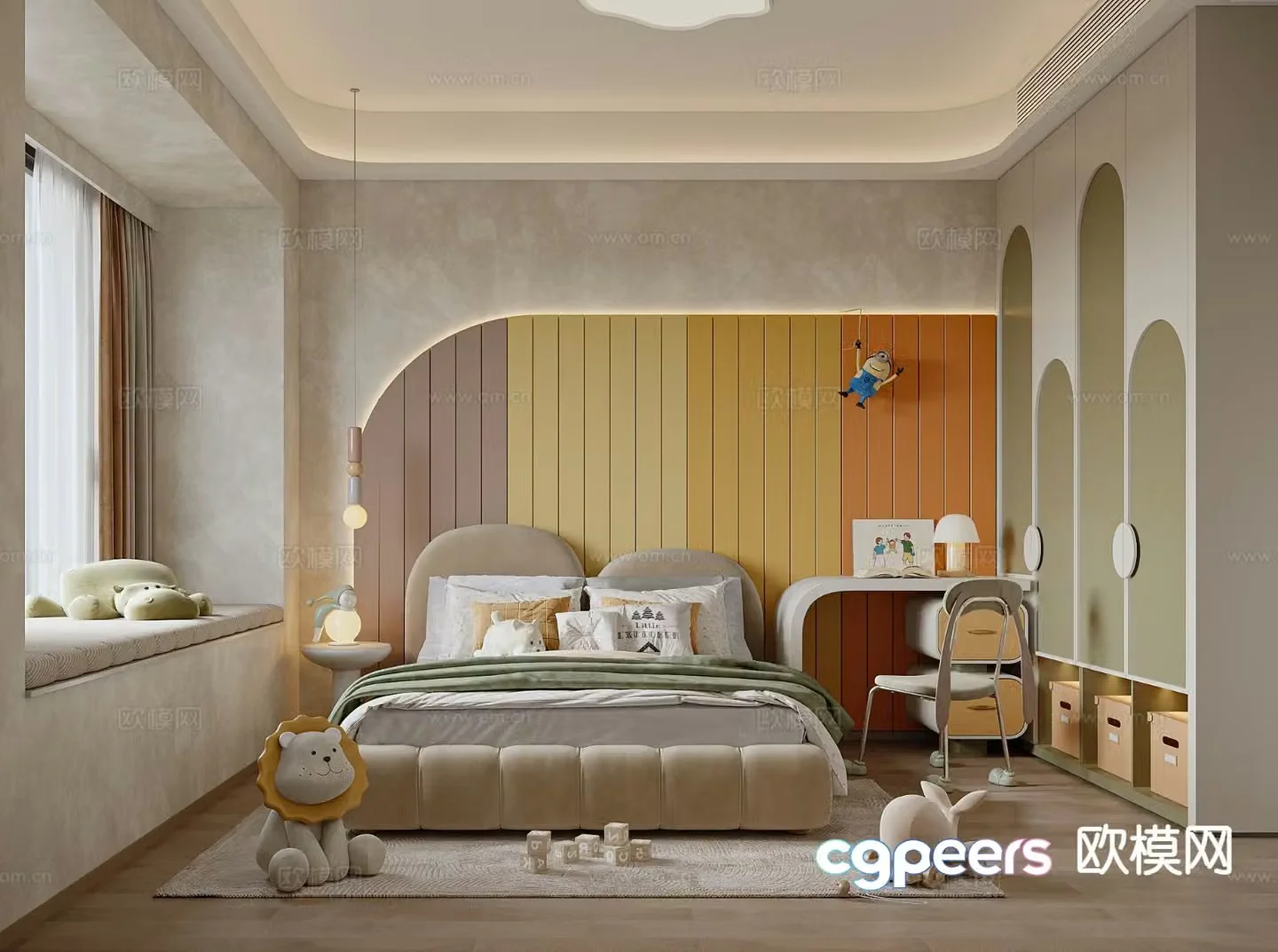 Modern children’s room children’s room 3d model