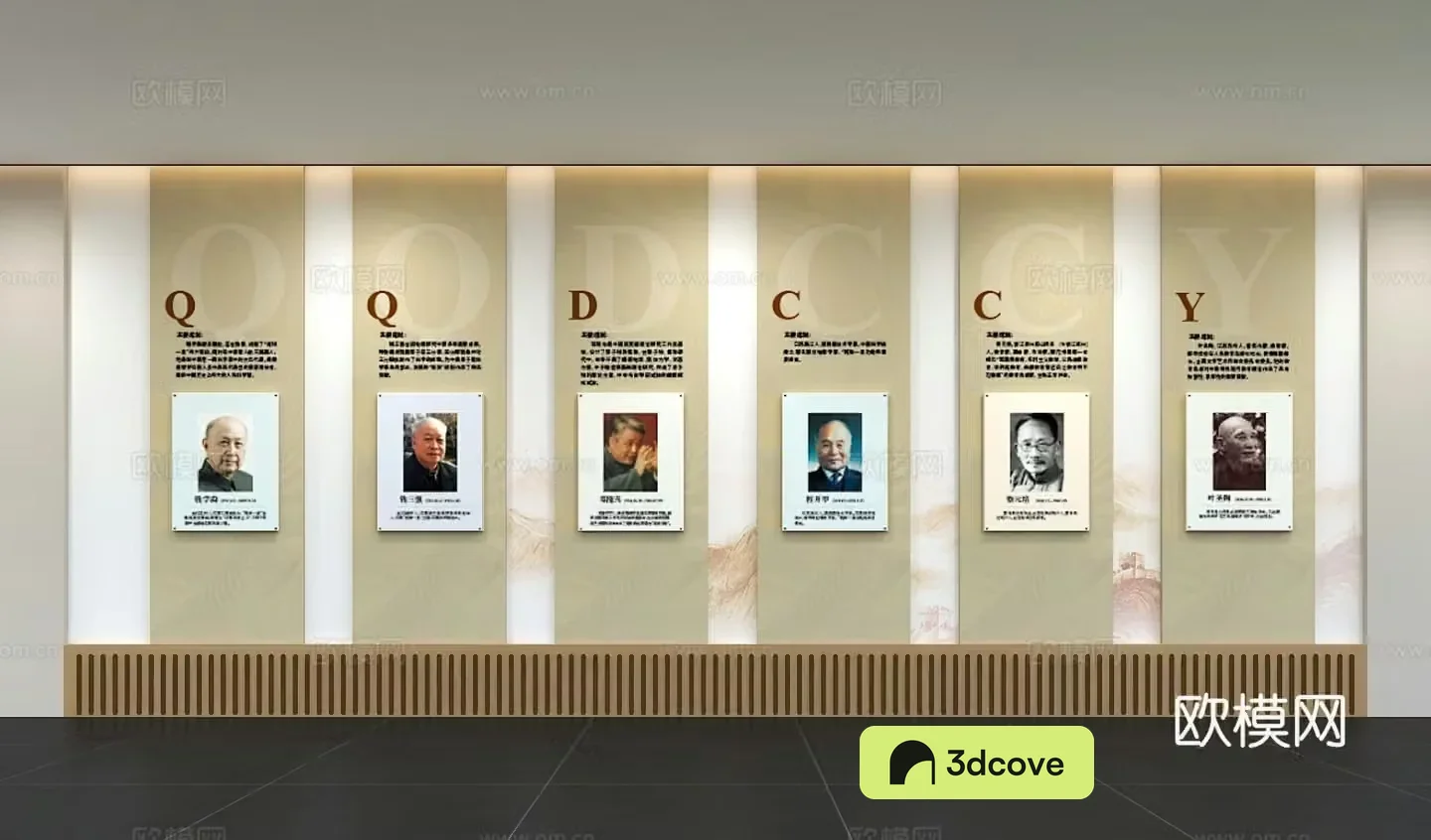 Modern Celebrity Culture Wall Historical Wall Display Wall Scientist Decorative Wall Introduction Wall Xuan
