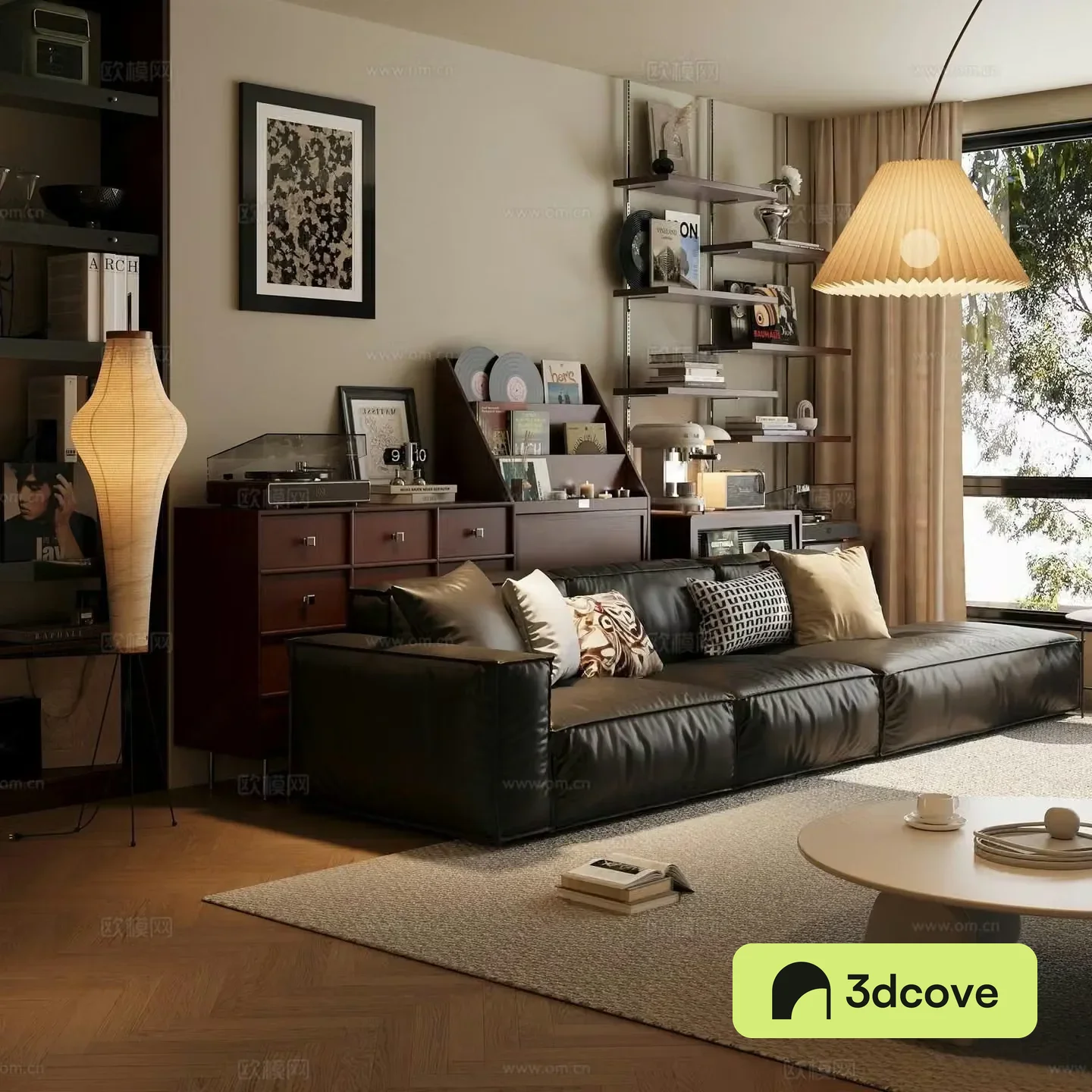 Modern living room Sofa coffee table combination