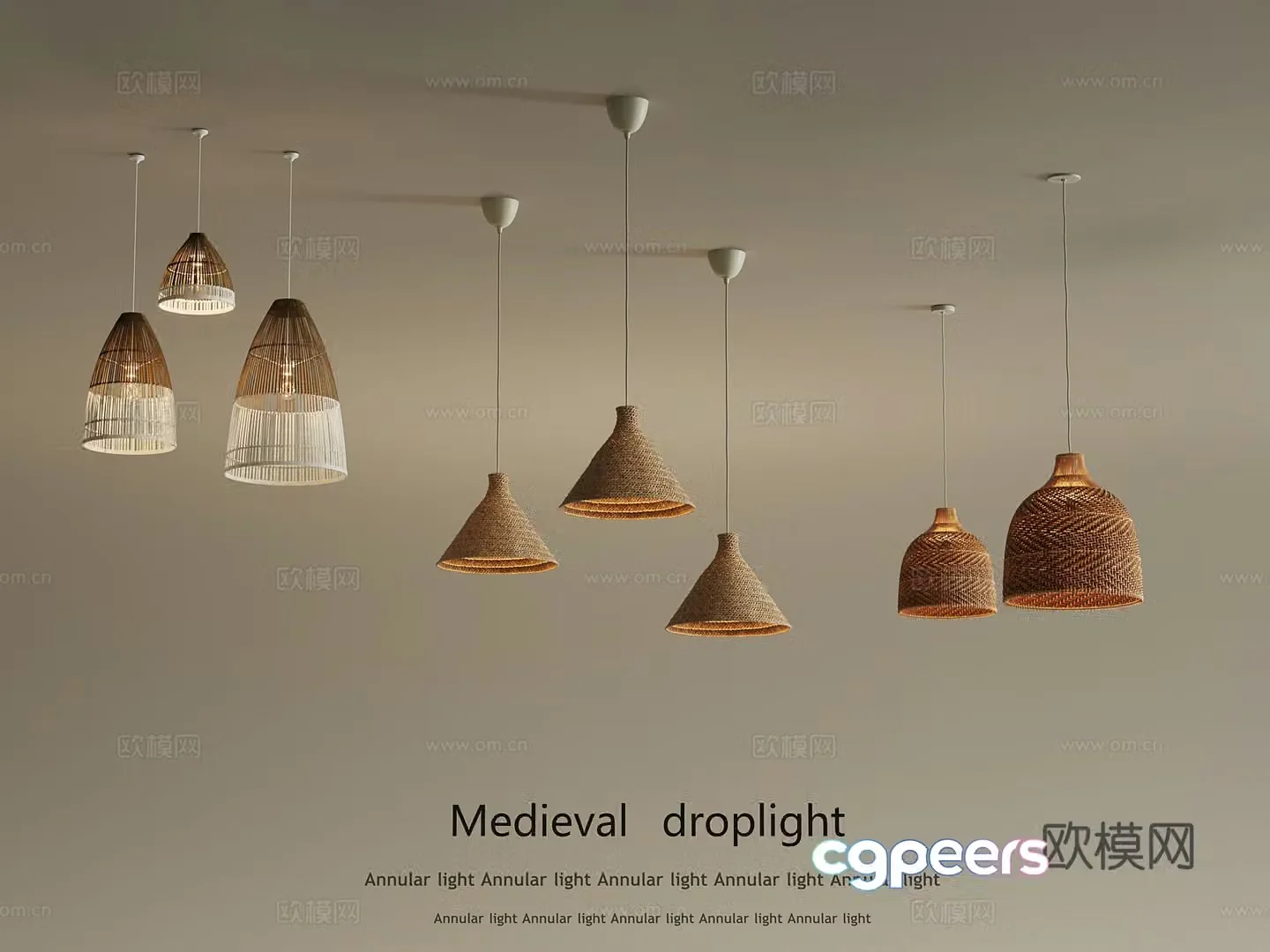 Wasabi wind chandelier 3d model