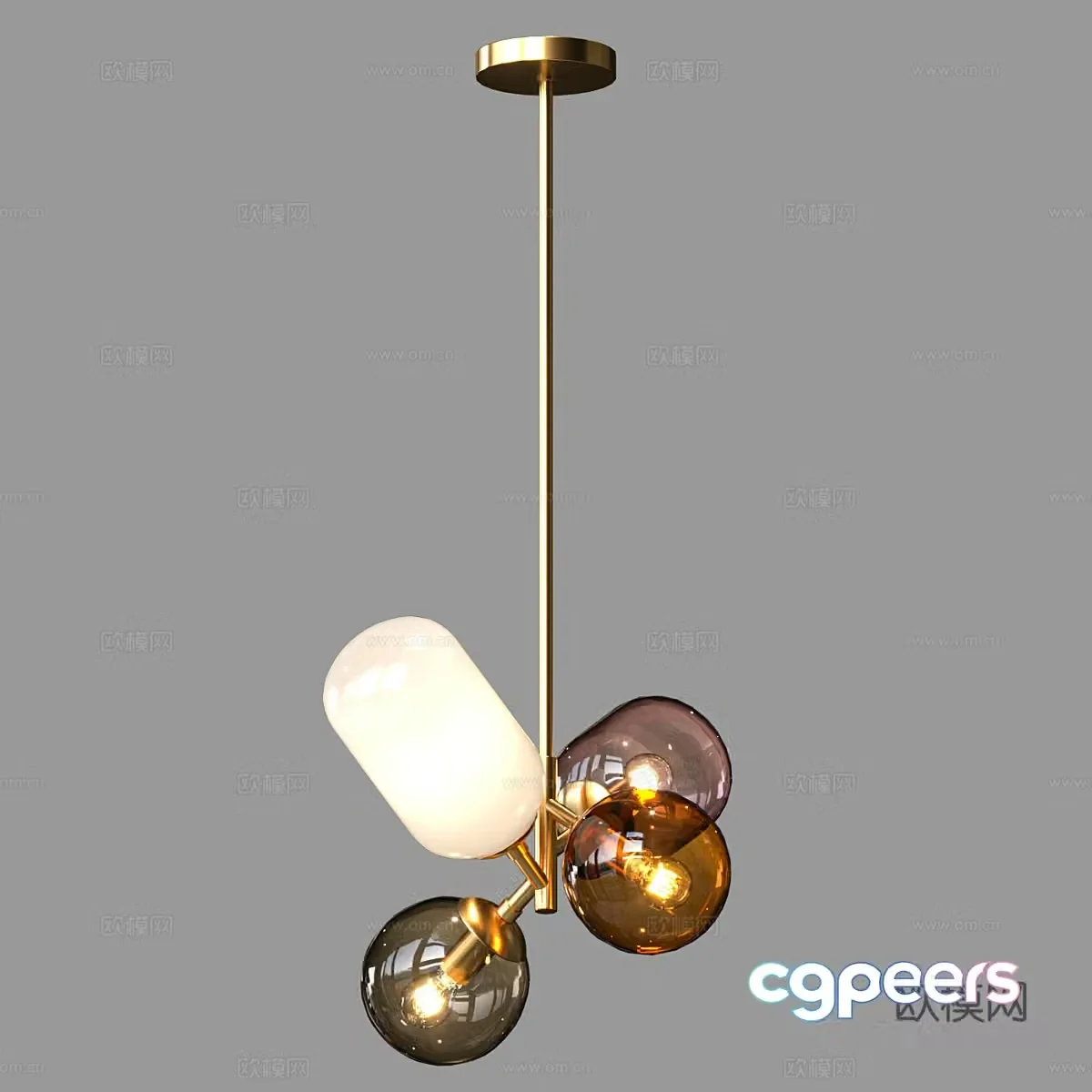 Modern simple light luxury chandeliers chandeliers simple chandeliers living room chandeliers dining chandeliers 3D model