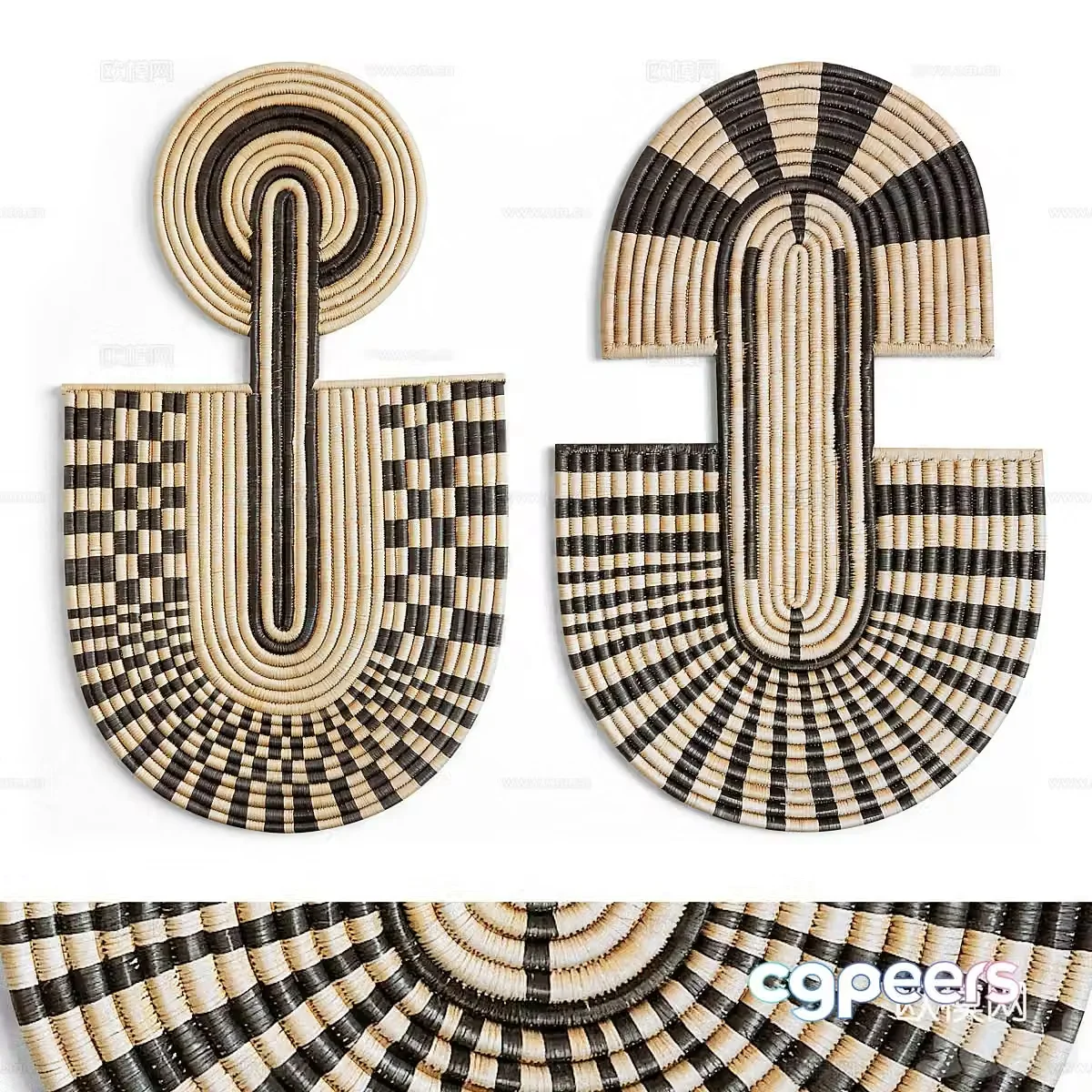 New Chinese style pendant wall decoration 3D model