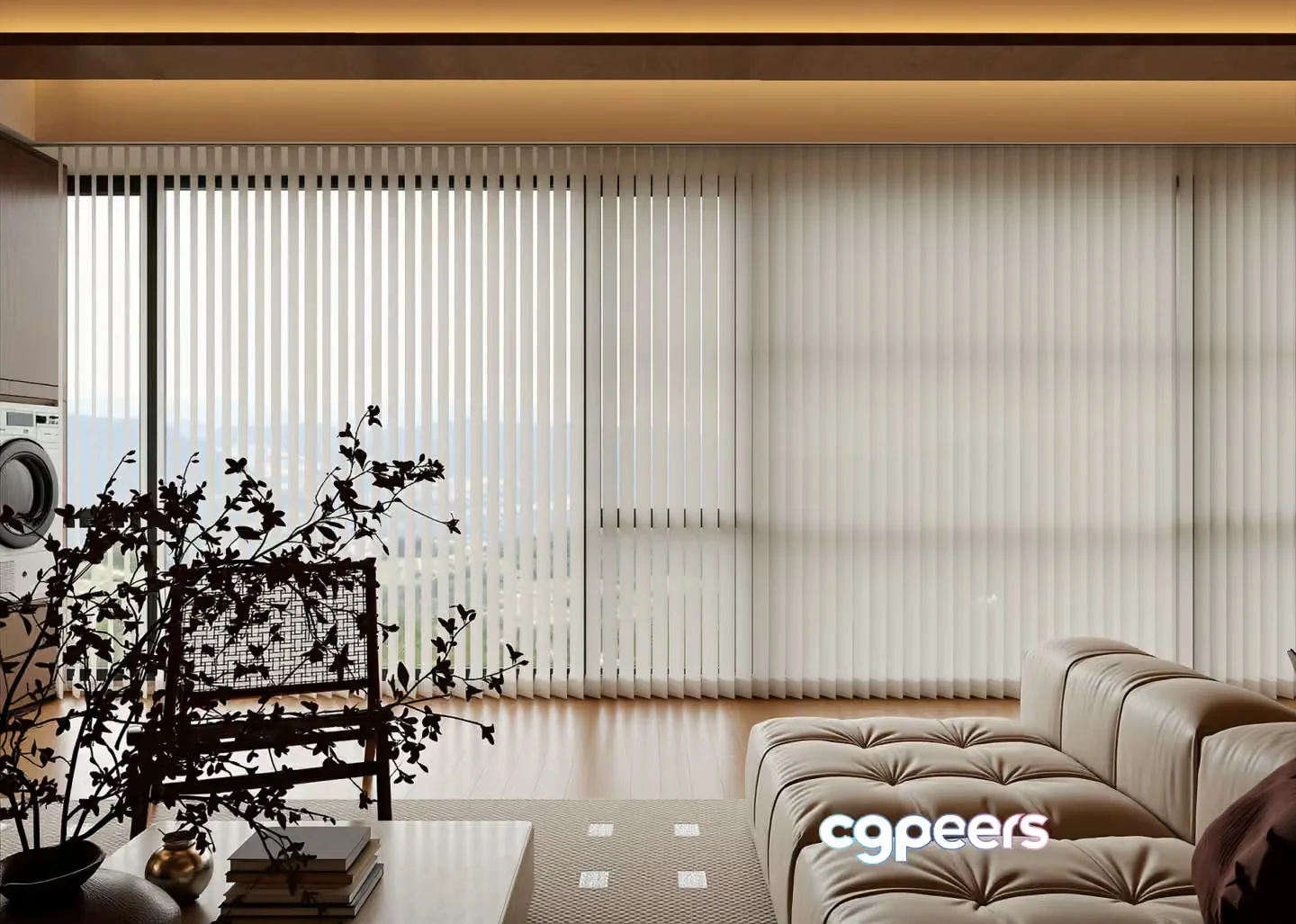Modern Living Room 3D Model – 15254 – VRAY Render