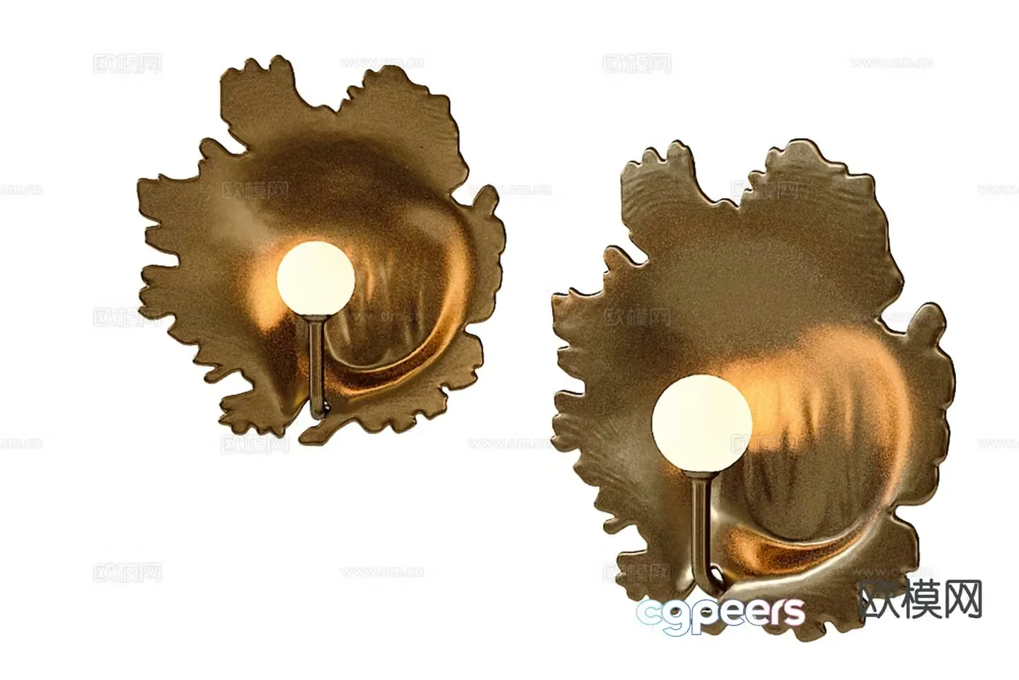 Light luxury wall lamp 3D model