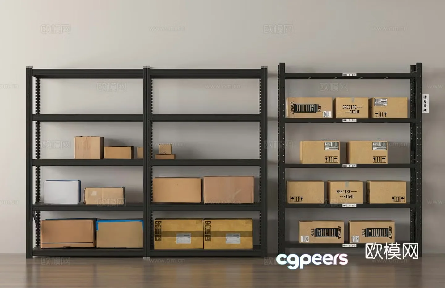 Shelf Display rack 3D model