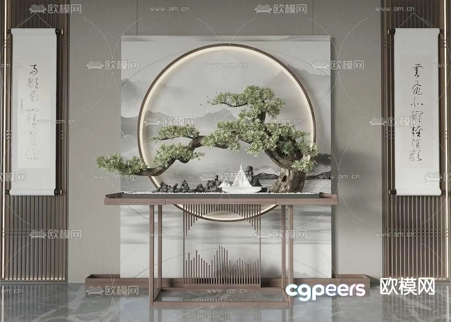 New Chinese-style Duanjingdai 3D model