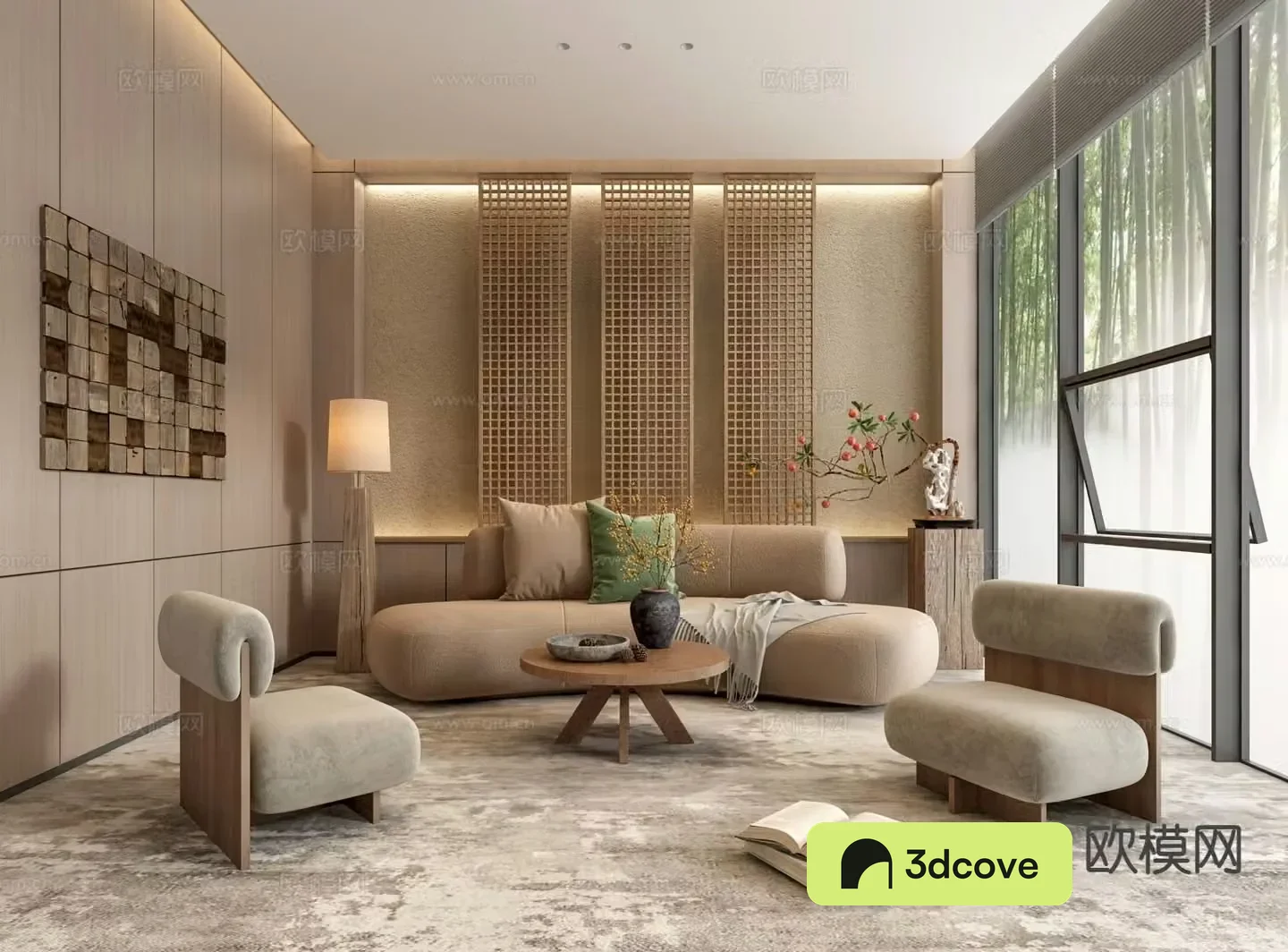 Wabi-sabi living room