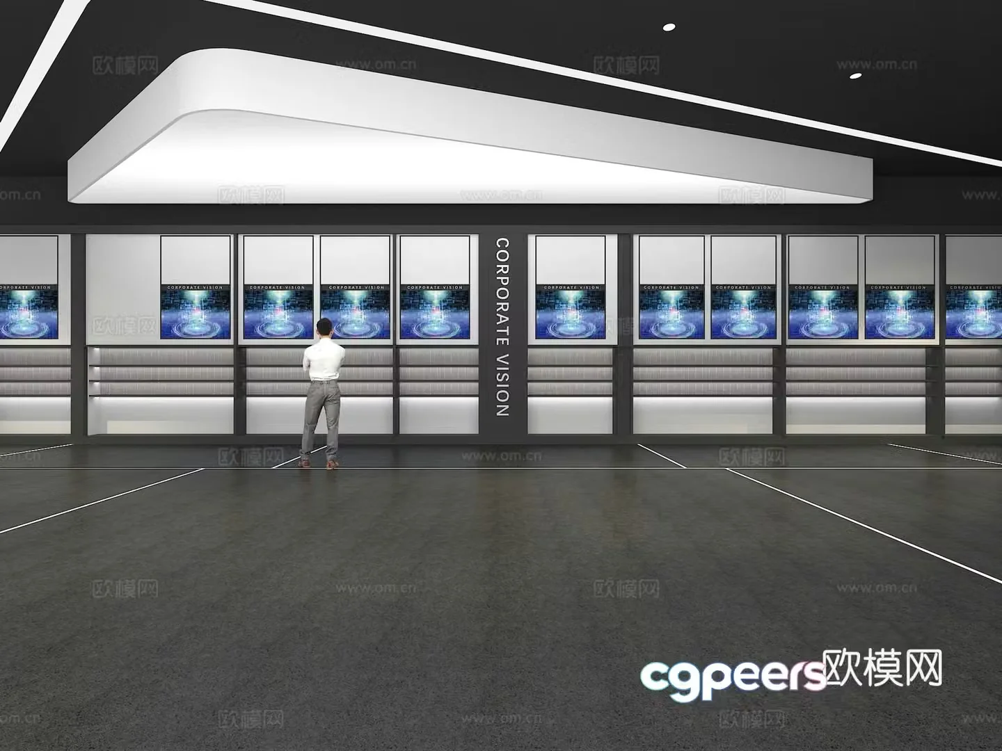 Cultural wall Corporate culture wall Display wall Theme wall Exhibition hall Campus culture Corridor 3D model