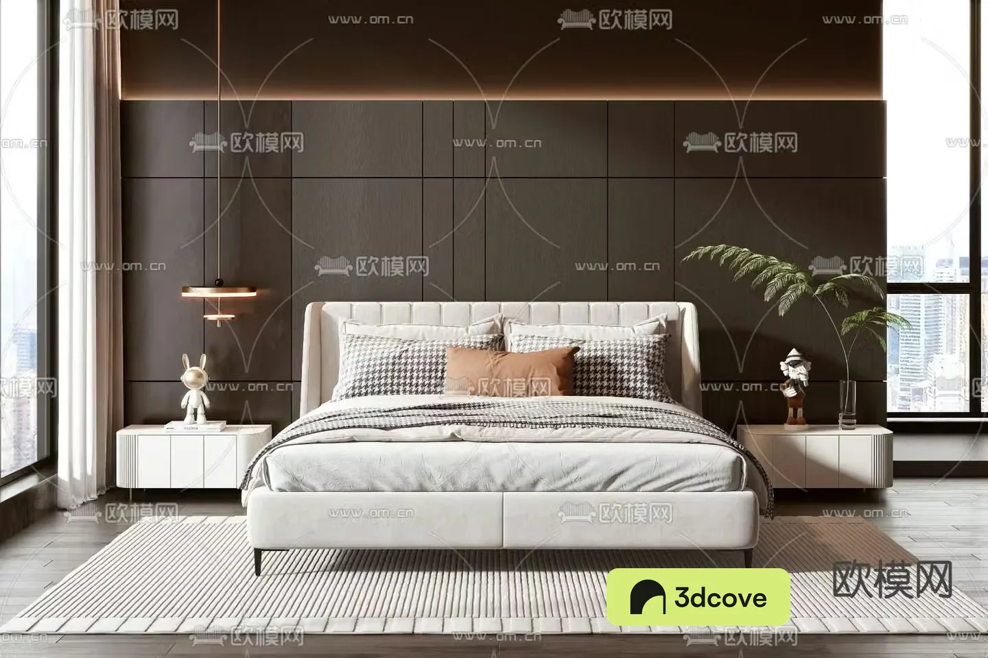 Modern double bed
