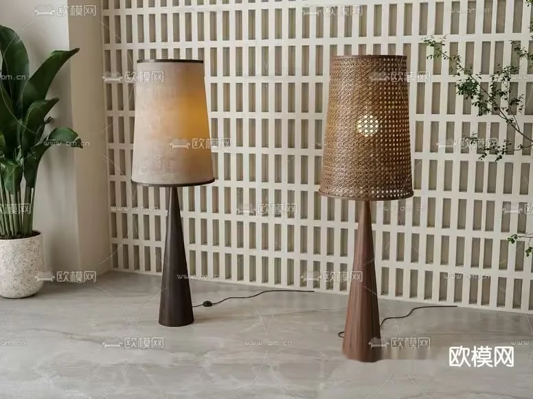 Modern Table Lamps 3D Model – 2666 – VRAY Render