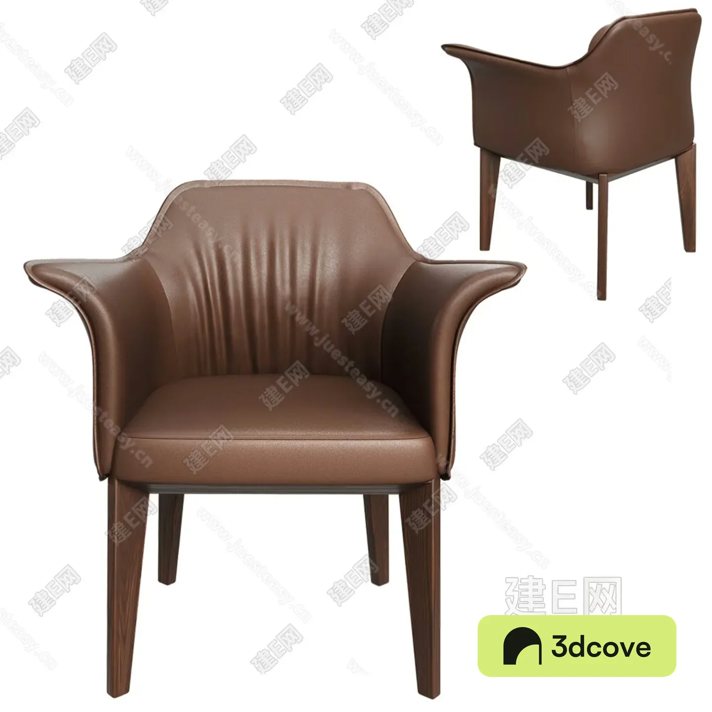 A Brown Leather Chair