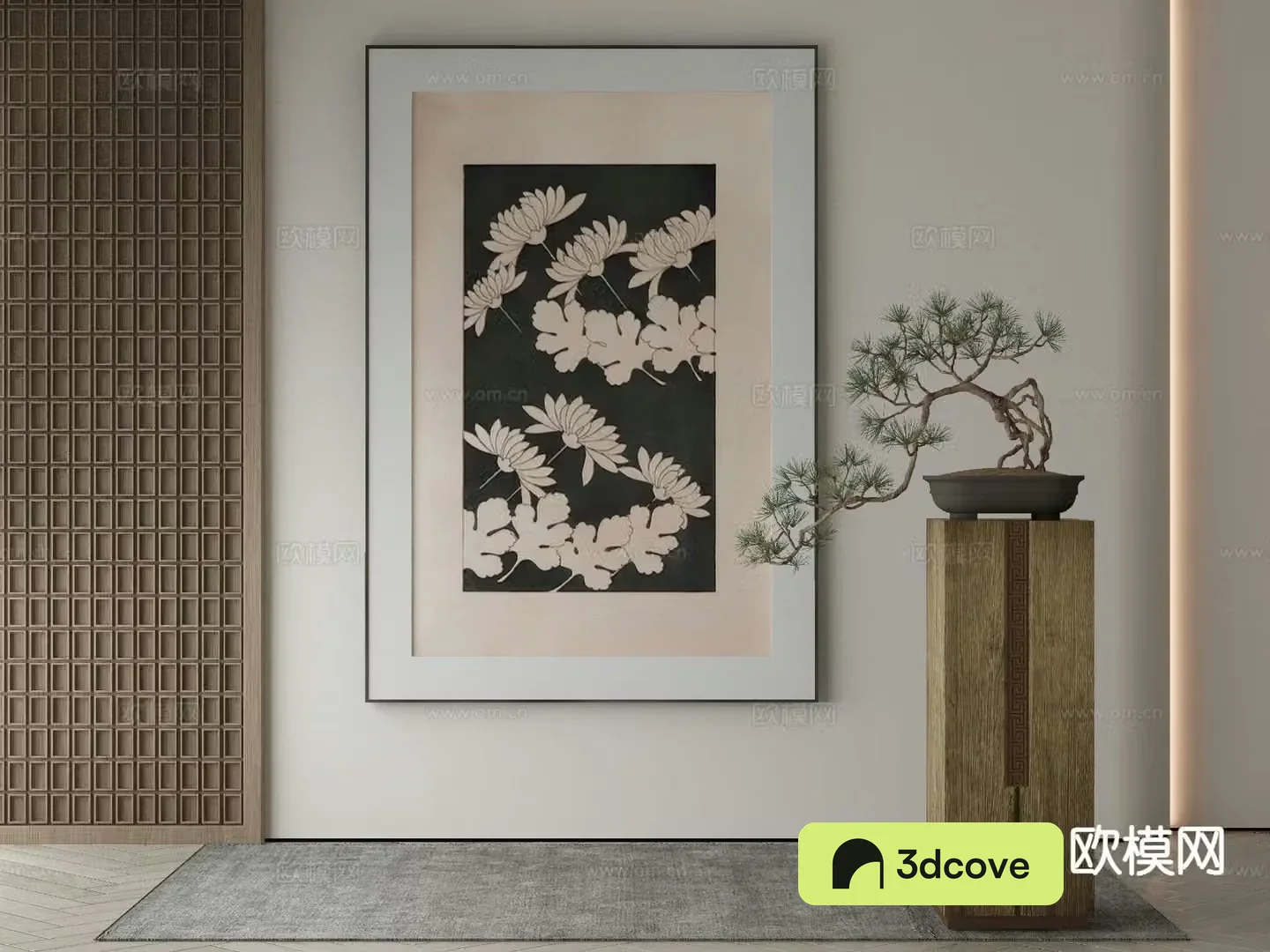 New Chinese style decorative painting retro hanging painting
