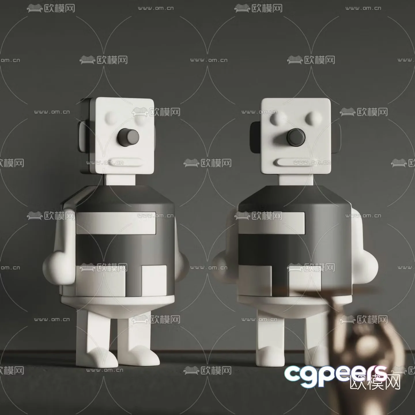 Modern robot toy 3d model