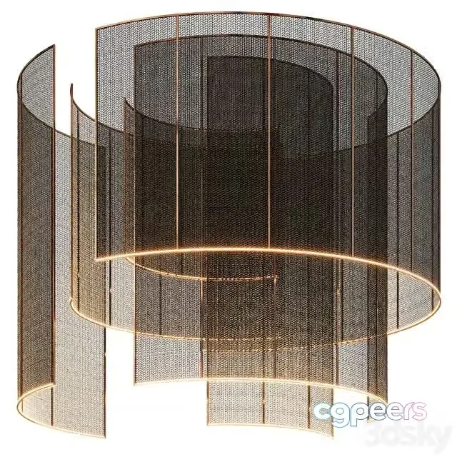 3ds Max Free – Decorative ceiling with lighting 002