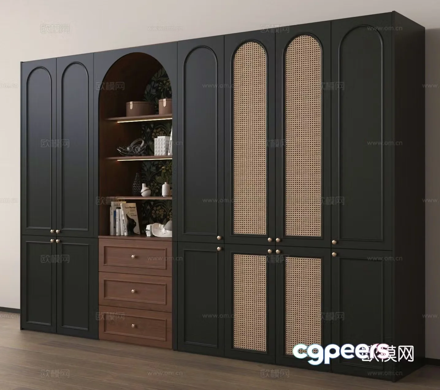 Wardrobe chest of drawers 3d model