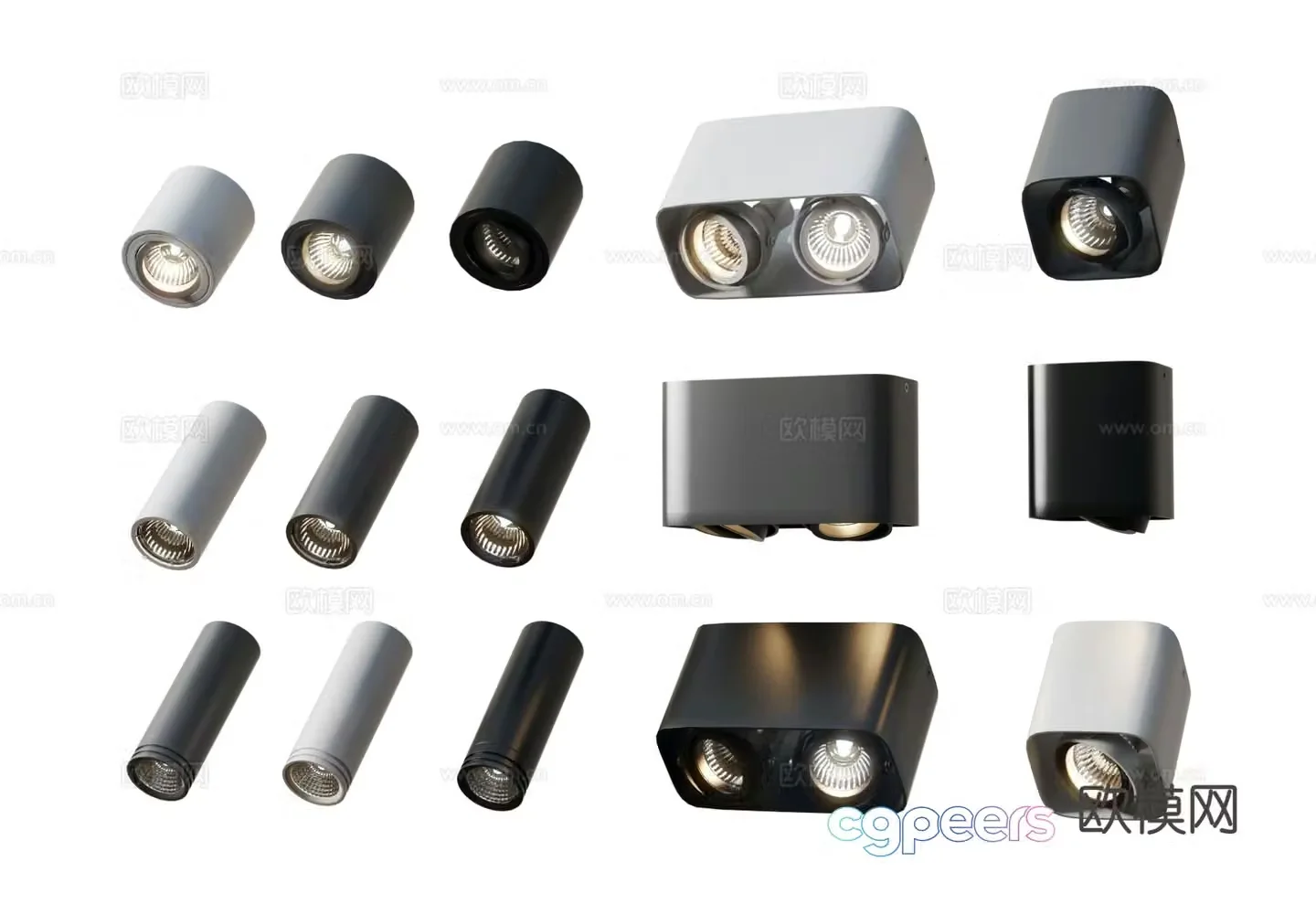 Modern downlight spotlight 3d model