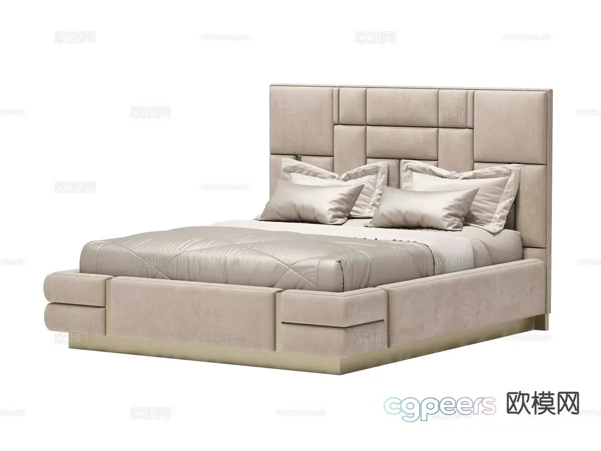 Visionnaire-BELOVED double bed 3d model