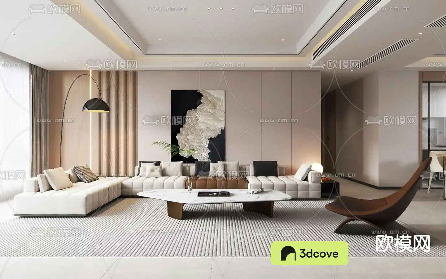 Modern living room dining room