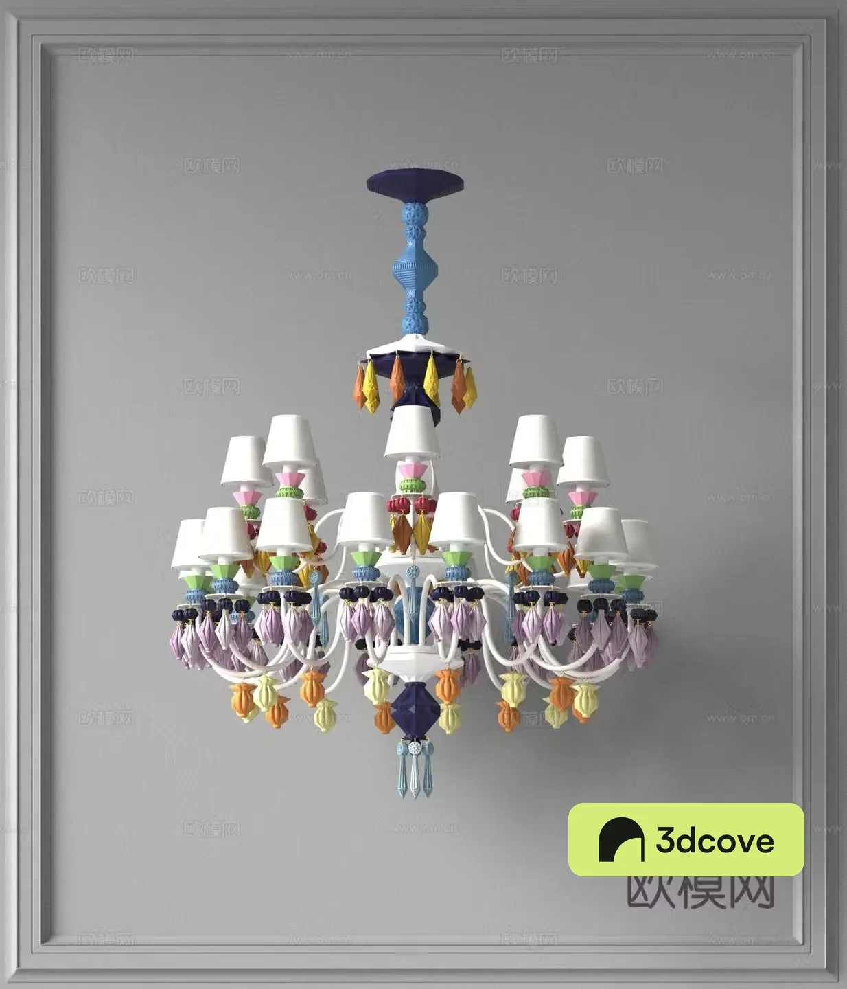 Modern multi-head chandelier hall chandelier