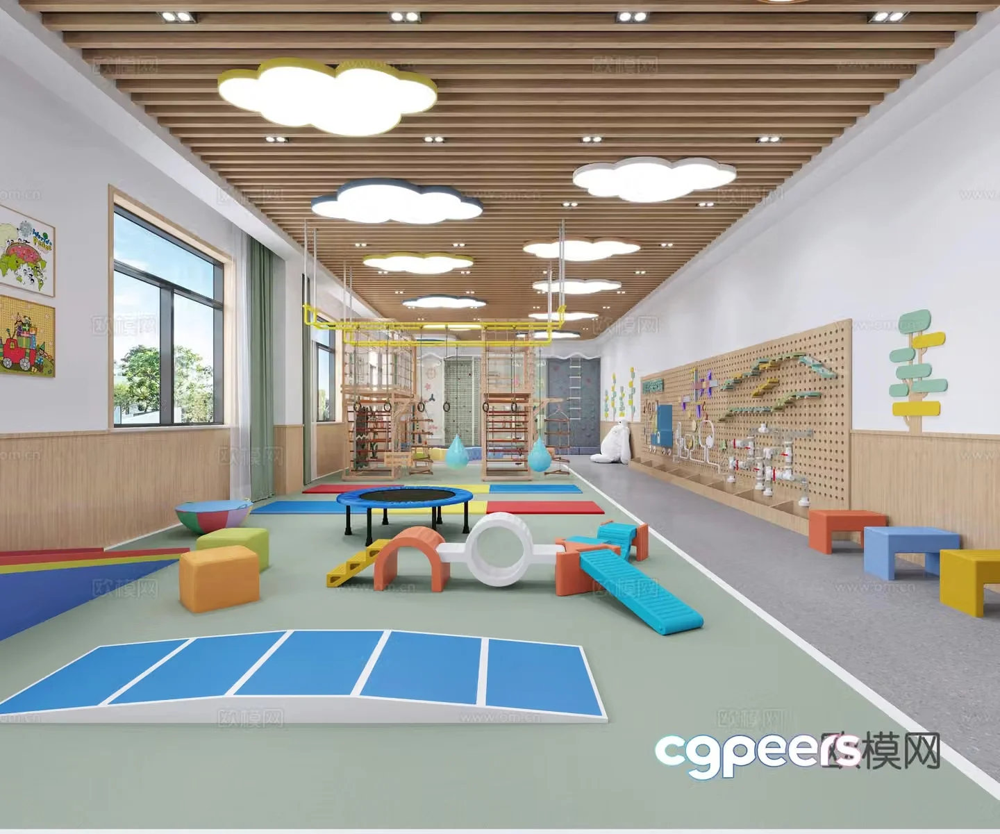 Kindergarten activity room 3d model