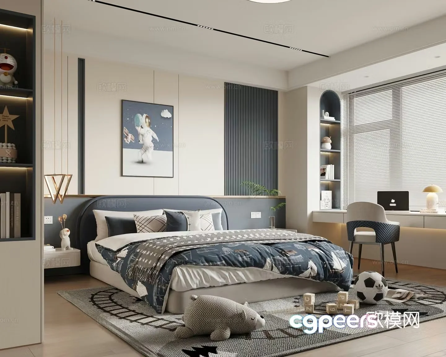 Modern Children’s Room Boy Room Children’s Room 3D Model