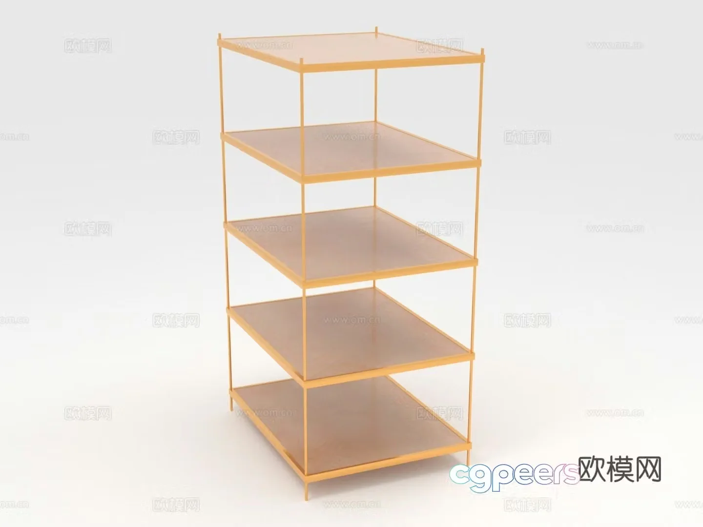 Storage rack display rack floor rack multi-layer rack storage rack 3D model