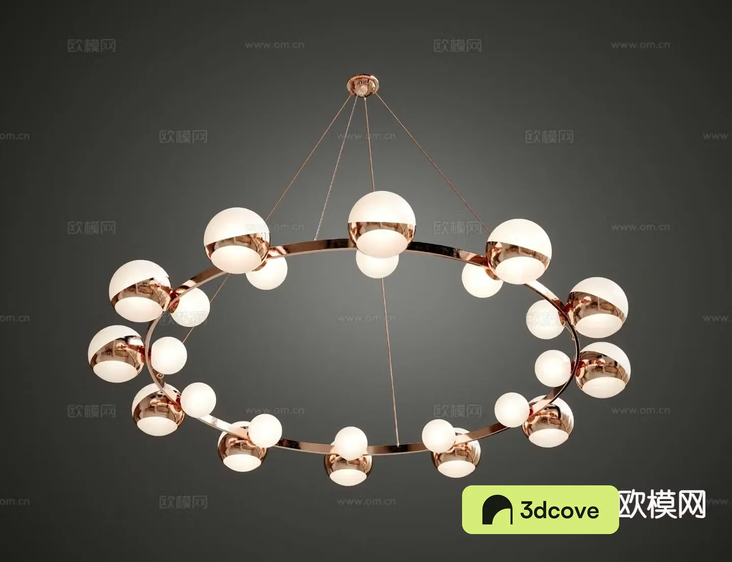 Light luxury chandelier multi-head chandelier