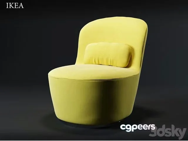 3ds Max Free – Ikea STOCKHOLM armchair