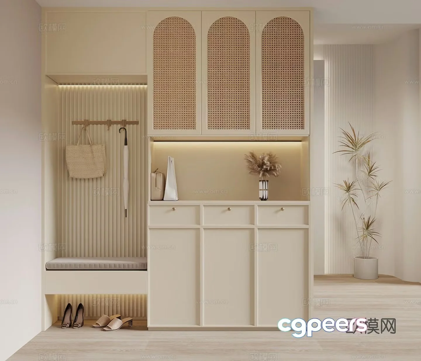 Porch cabinet Modern porch cabinet 3D model