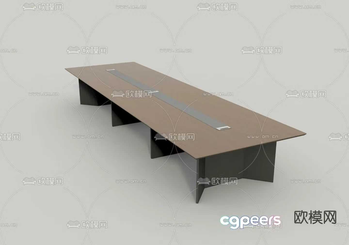 Simple conference table 3d model