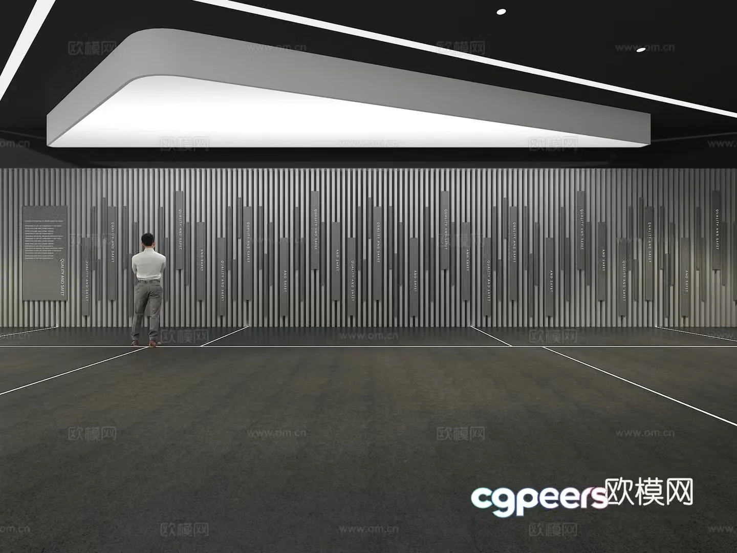Cultural wall Corporate culture wall Display wall Theme wall Exhibition hall Campus culture Corridor 3D model